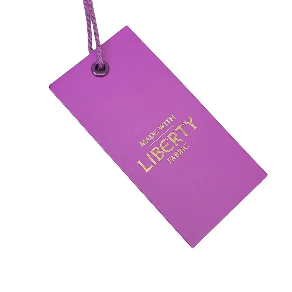 NWT Gianni Feraud Blue Liberty Fabric Leather Cardholder